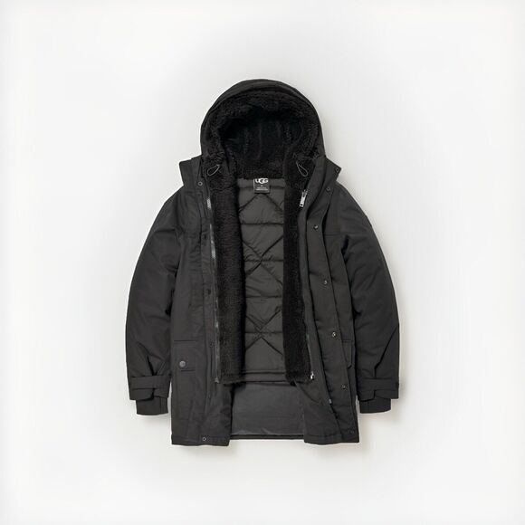 UGG Australia Men's Butte Parka 2.0 3-in-1 Jacket Tarr Black Size XXL MSRP $698 - Picture 3 of 16